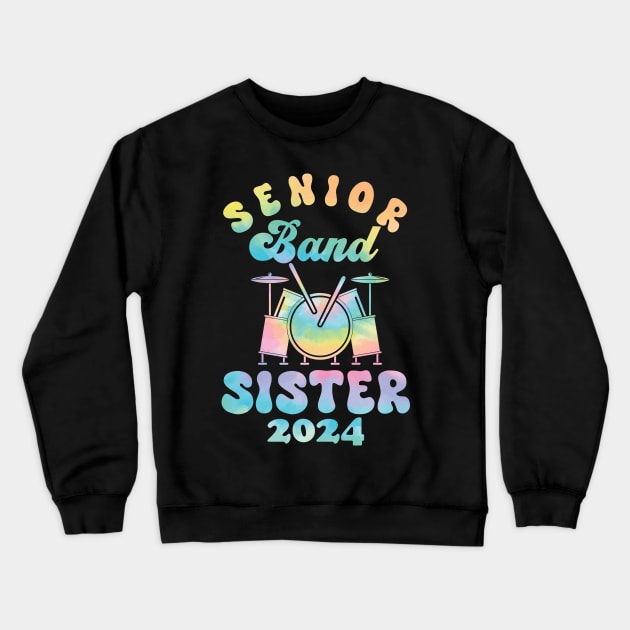 senior Band Sister 2024 funny Crewneck Sweatshirt by Giftyshoop